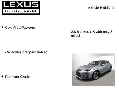 2026 Lexus UX 300h Premium