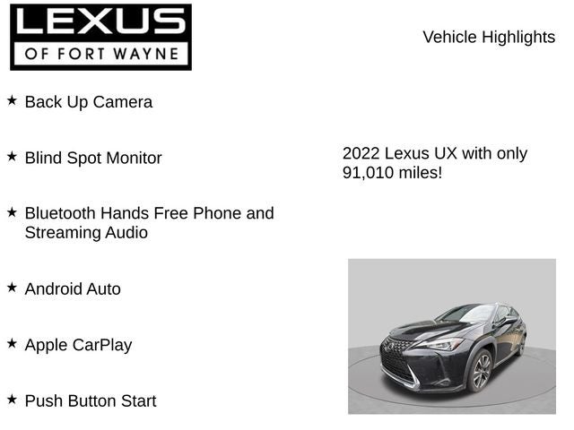 2022 Lexus UX 200 Base
