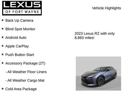 2023 Lexus RZ 450e Luxury