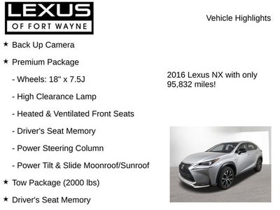 2016 Lexus NX 200t