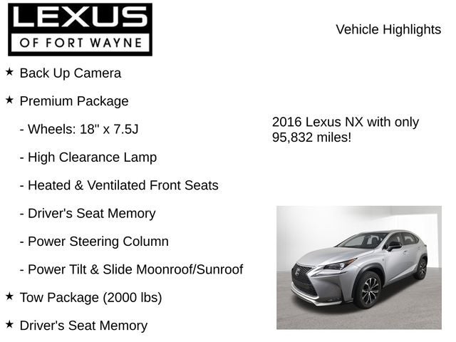 2016 Lexus NX 200t