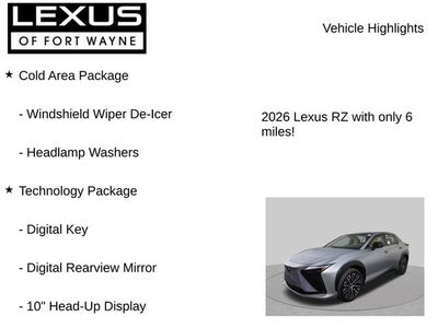 2026 Lexus RZ PREMIUM AWD