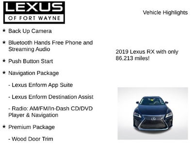 2019 Lexus RX 350