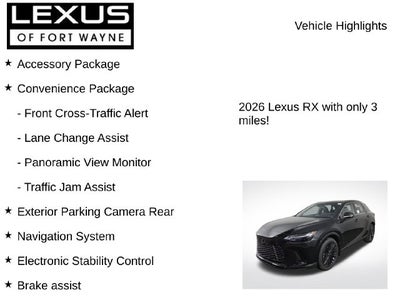 2026 Lexus RX PREMIUM AWD