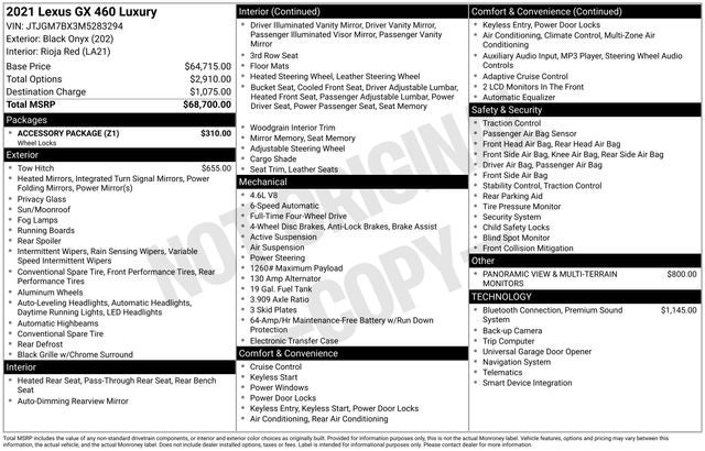 2021 Lexus GX 460 Luxury