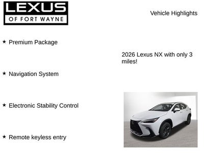 2026 Lexus NX PREMIUM PLUS AWD