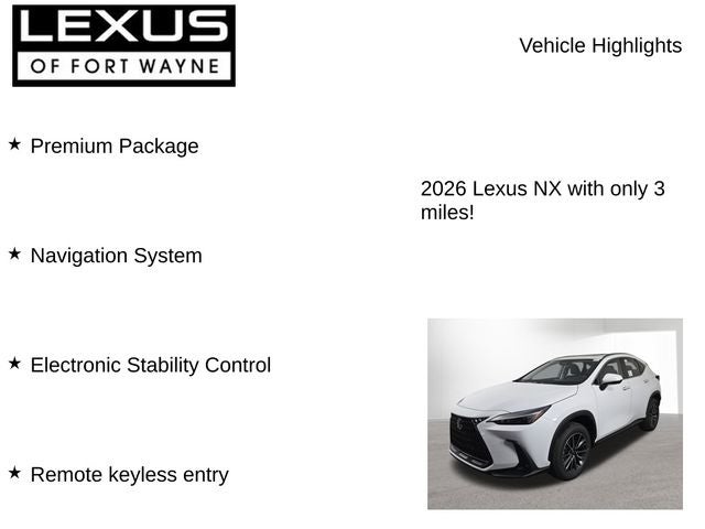 2026 Lexus NX PREMIUM PLUS AWD