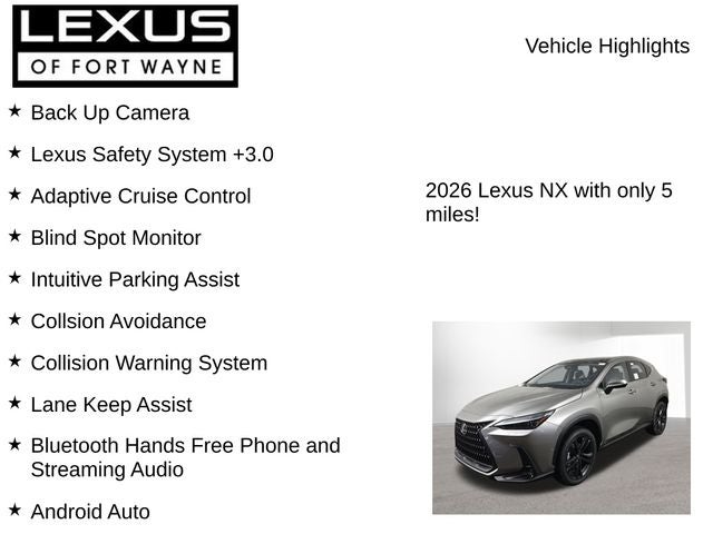 2026 Lexus NX LUXURY AWD