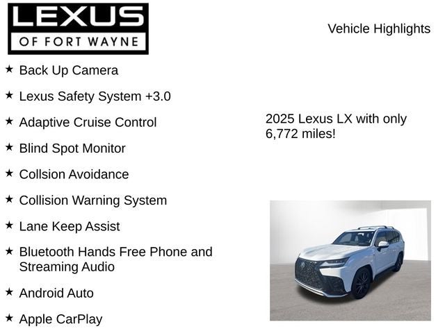 2025 Lexus LX 600 F SPORT