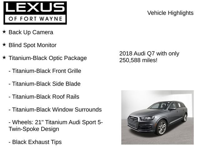 2018 Audi Q7 3.0T Prestige quattro