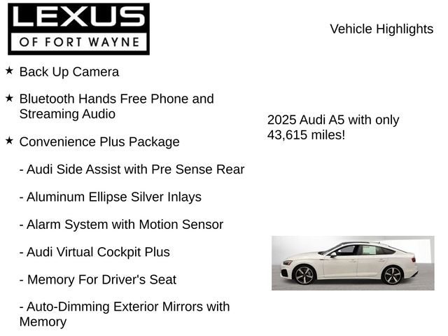 2025 Audi A5 Sportback quattro
