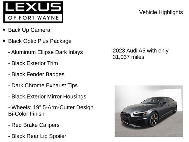 2023 Audi A5 Sportback 45 S line Premium Plus quattro
