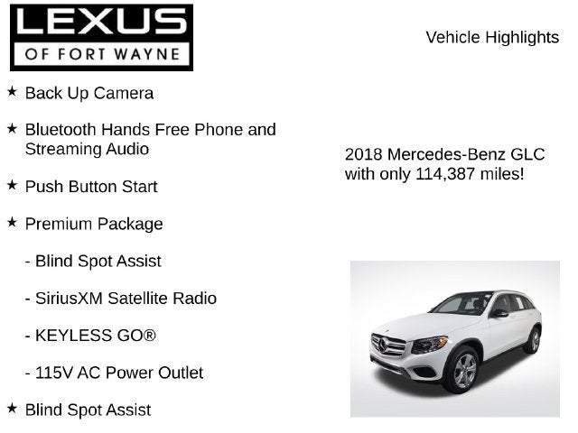 2018 Mercedes-Benz GLC GLC 300 4MATIC®