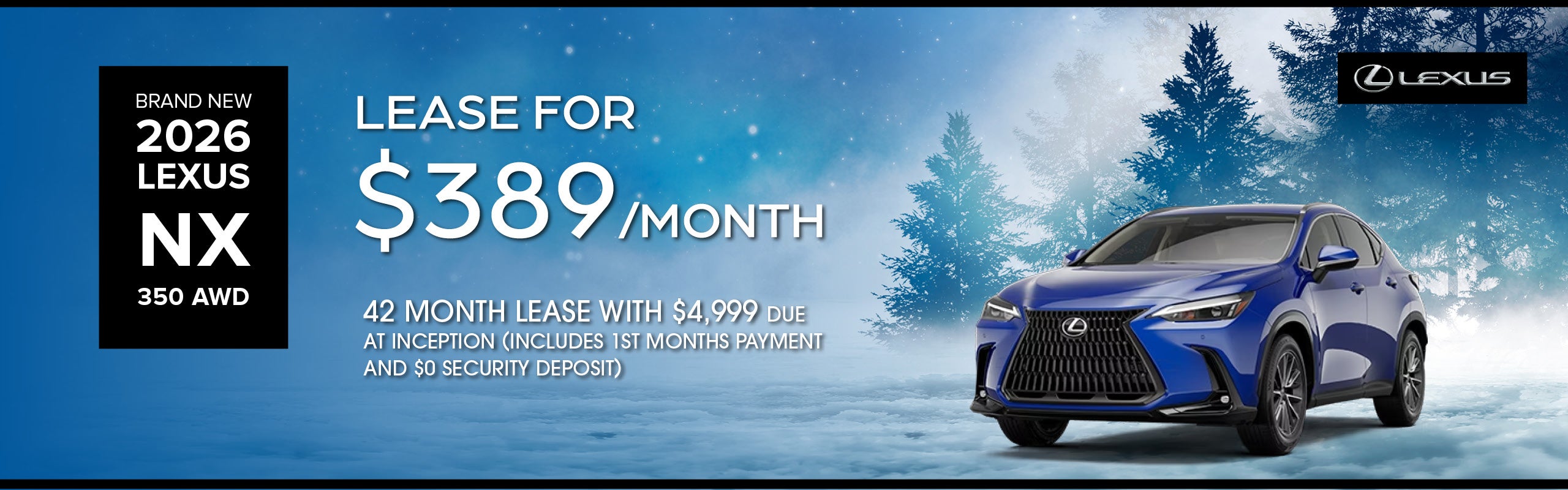 Brand New 2026 Lexus NX350 AWD