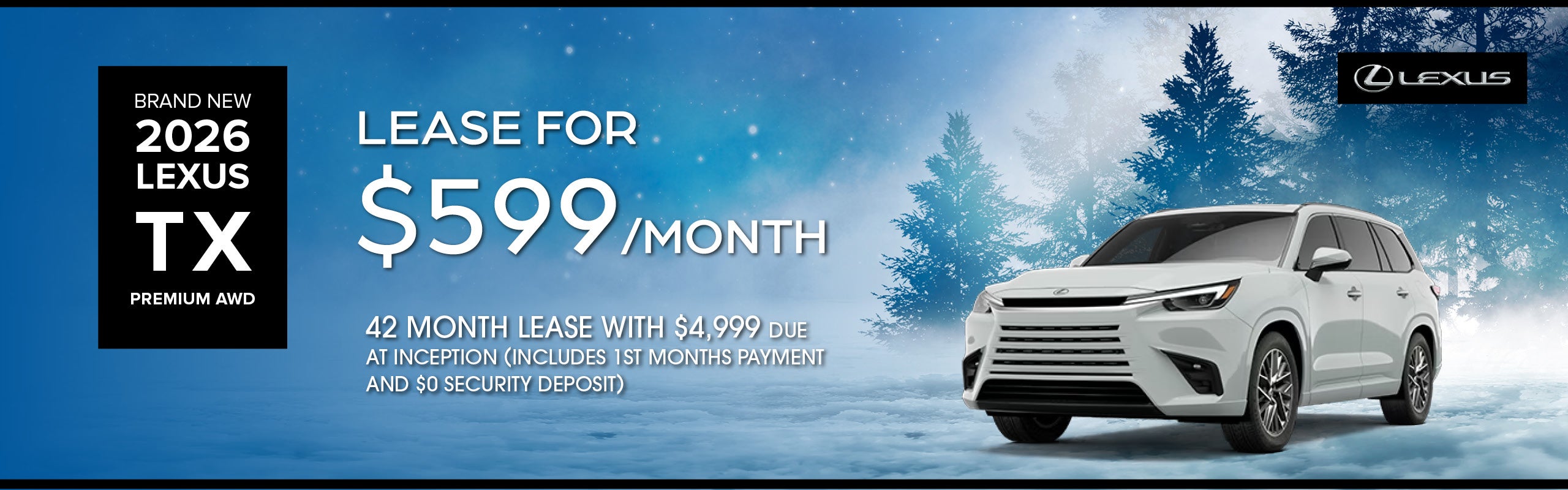 Brand New 2026 Lexus TX350 PREMIUM AWD