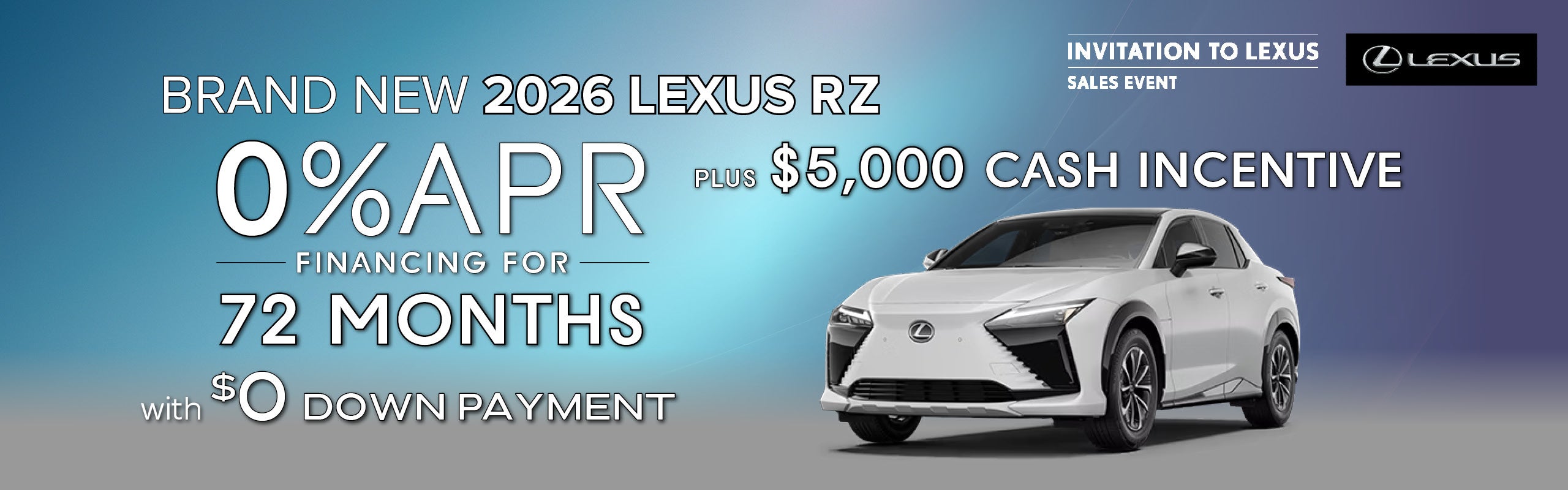 Brand New 2026 Lexus RZ 