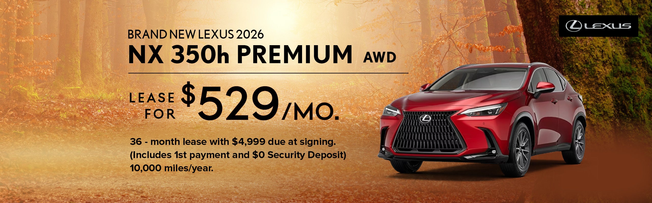 Brand New 2026 Lexus NX 350h PREMIUM AWD