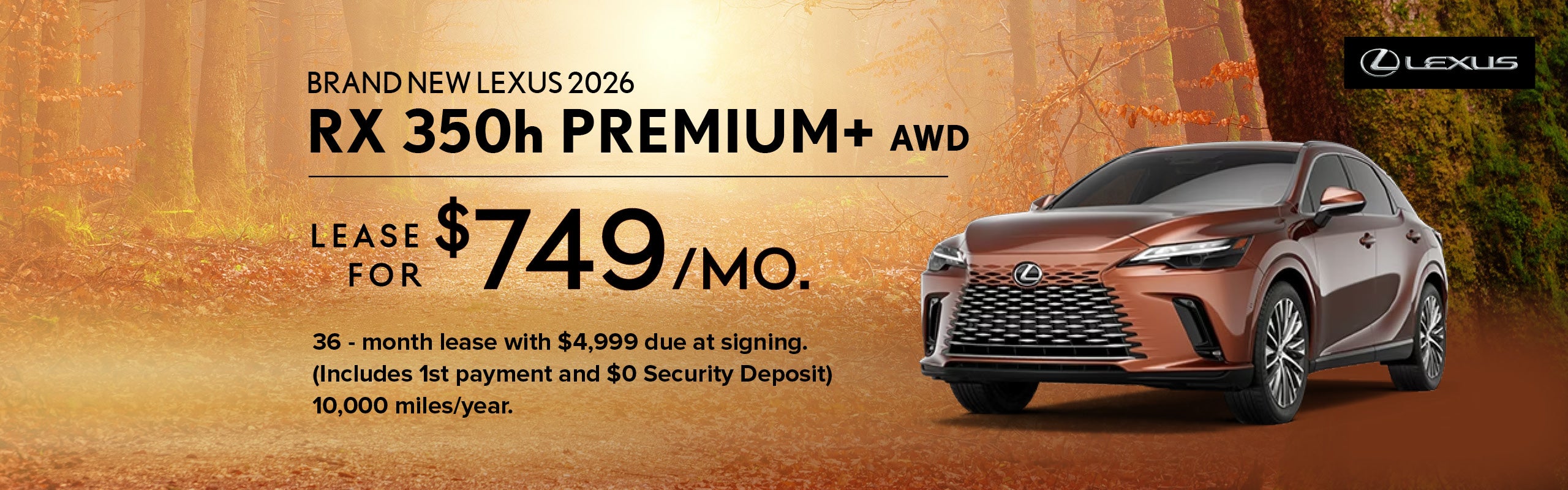 2026 Lexus RX 350h PREMIUM+ AWD
