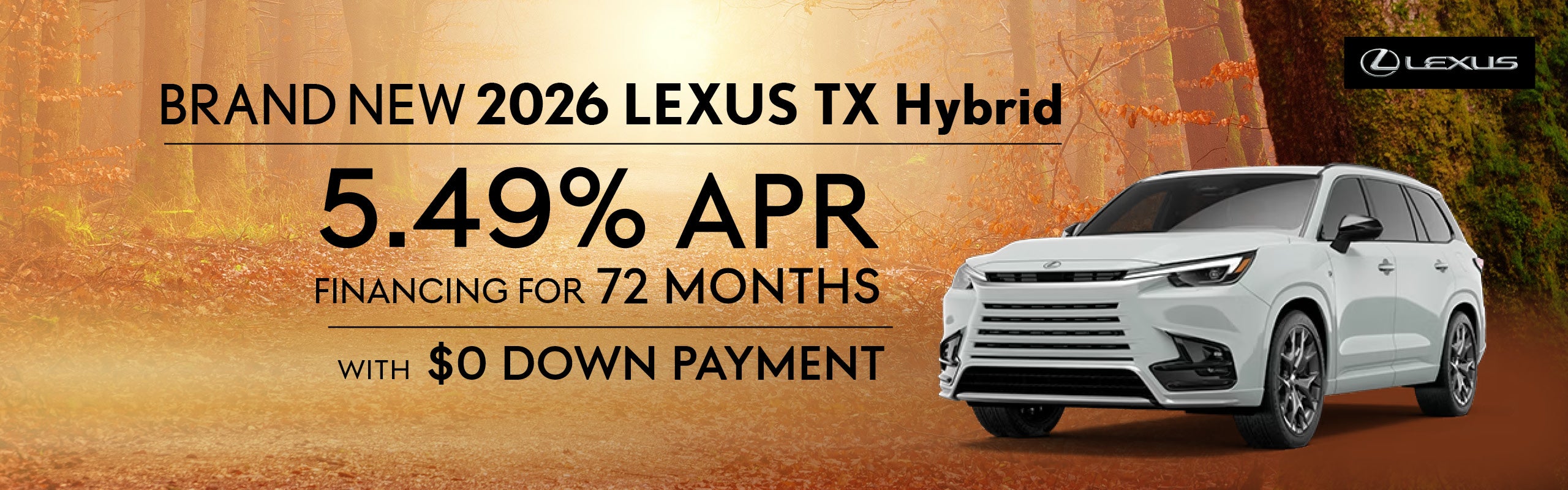 Brand New 2026 Lexus TX Hybrid