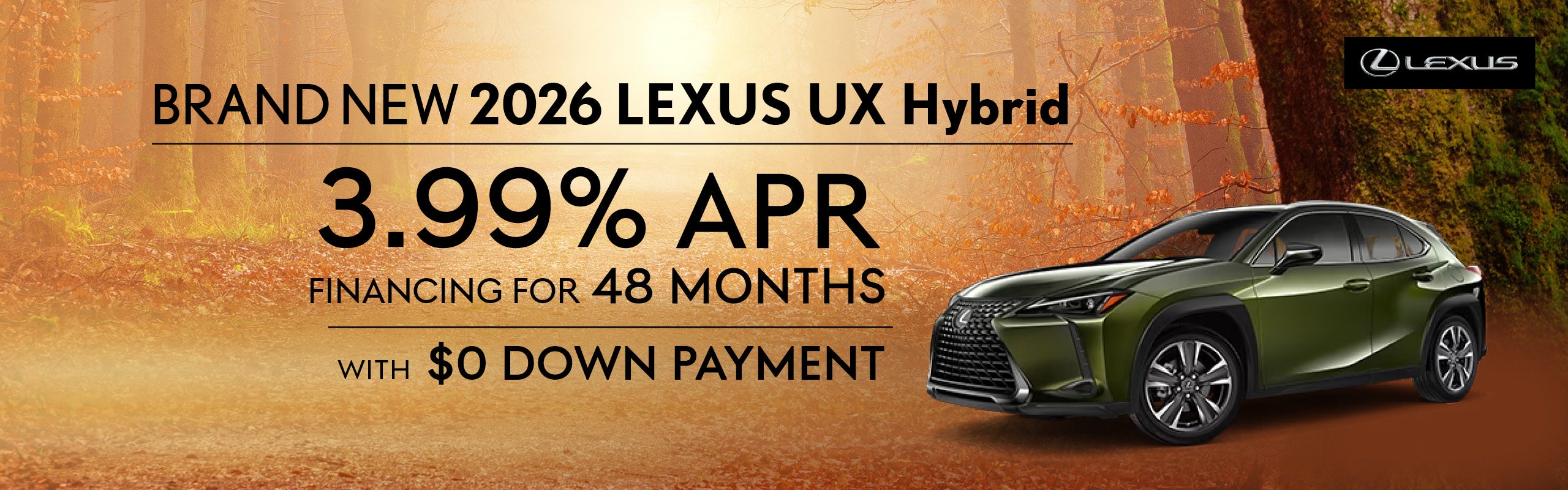 Brand New 2026 Lexus UX Hybrid